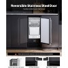 VEVOR Undercounter Built-in Ice Maker, 50 Lbs/Day Under Counter Ice Maker Machine with Drain Pump Reversible Door Stainless Steel, Gray - 4 of 4