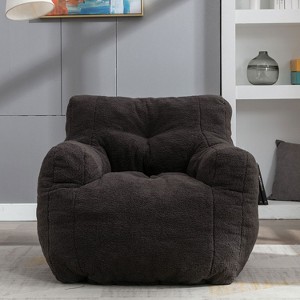 KTMBDW Large Bean Bag Chair with Filling, 40 inch Memory Foam Bean Bag Chairs, Ultra Soft Fabric for Living Room, Bedroom - 1 of 4