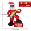 Christmas Inflatable Santa Decoration Lighted Blow Up Outdoor Yard Decor with Lights, Funny Holiday Lawn Garden Party Xmas Display for Home Outdoor - 2 of 4