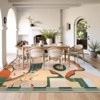 Lahome GST Contemporary Bohemian Abstract Short Pile Velvet Rectangular Indoor Area Rug - 3 of 4