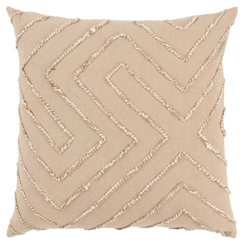 20x20 Oversize Solid Square Throw Pillow Ivory - Rizzy Home : Target