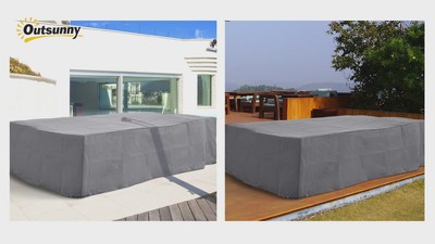 Midsized Forest Green Sun Resistant Outdoor Furniture Cover