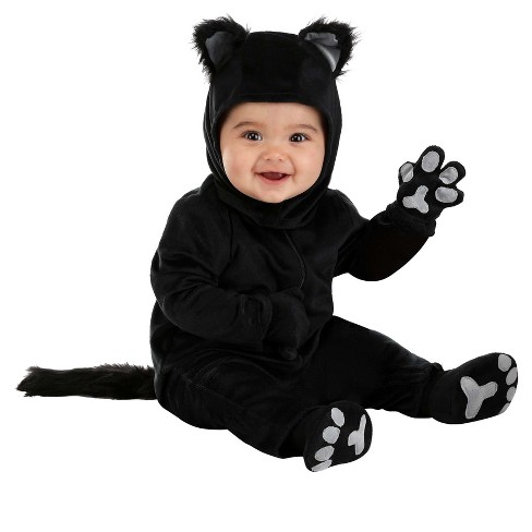 Halloweencostumes.com 12-18 Months Infant Black Cat Costume., Black ...