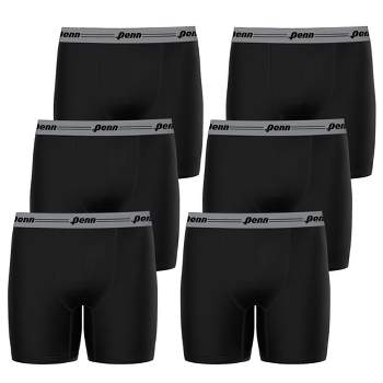 Penn Mens Boxer Performance Briefs Breathable Underwear for Men Value 6 Pack Active Performance Mens Underwear