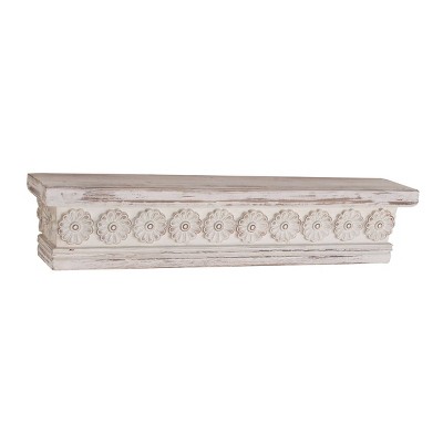 Wood Rectangle Wall Shelf White - Olivia & May