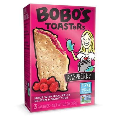 Bobo's Gluten Free Raspberry Toaster Pastries 3ct - 6.6oz