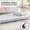 coucheta Daybed with Trundle,Day Bed &Pull Out Trundle Set,Metal Sofa Bed Frame with Steel Slat Support, Space-Saving - 3 of 4