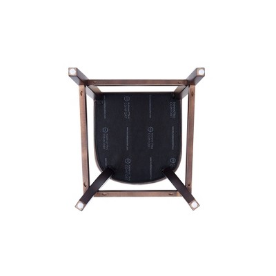Pebble Grey Faux Leather Bar Stool with Walnut Beech Frame