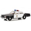 1986 Chevrolet Caprice Black and White LAPD "MacGyver" (1985-1992) TV  "Artisan Collection" 1/18 Diecast Model Car by Greenlight - 2 of 3