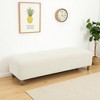 FURNIinspire Ottomans And Benches Large Bedroom Bedroom Bench, Decorative Stools, End of Bed Bench Luxury Footrests, White, 60.25"*20.5"*15.5" - 2 of 4