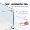 VEVOR Glass Wind Guard for Rectangular Fire Pit Table 30 x 14 x 7.5 Inch, 0.31 inch Thick and Sturdy Tempered Glass Panel, Transparent - 4 of 4