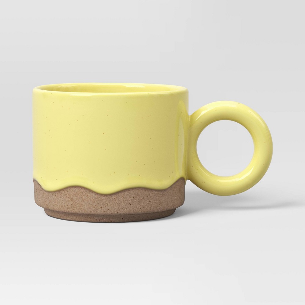 16 fl oz Drippy Glaze Mug Lime Green - Room Essentials™