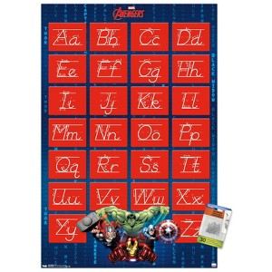Trends International Marvel Comics - Avengers - Alphabet - Write Letters Unframed Wall Poster Prints - 1 of 4