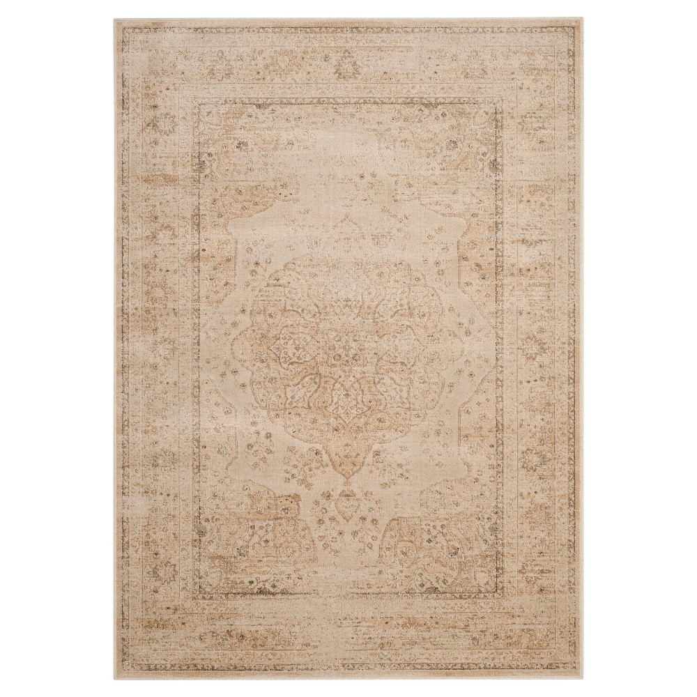 Creme Abstract Loomed Accent Rug - (4'x5'7in) - Safavieh