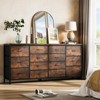 63" W White Dresser TV Stand for 65 70 75 Inch TV, 14 Drawer for Bedroom - 2 of 4