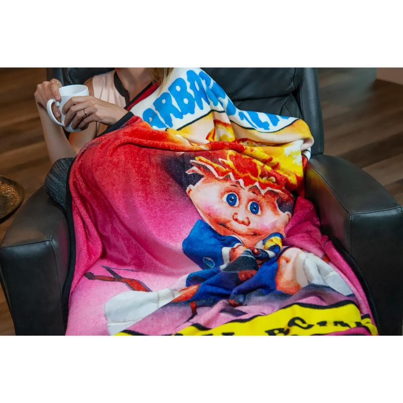 Just Funky Garbage Pail Kids Adam Bomb Large Fleece Throw Blanket | 60 x 45 Inches, 5 of 8