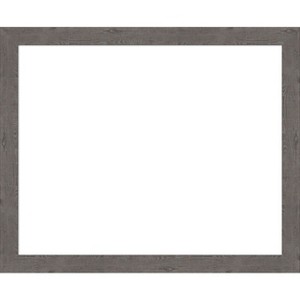 Amanti Art Rustic Plank Espresso Narrow Framed Dry Erase Magnetic Board - 1 of 4