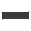 vidaXL Garden Bench Cushion - Black Oxford Fabric Pad for Outdoor/Indoor Seating - 78.7"x19.7"x2.8" - Water-Resistant and Expandable - 4 of 4