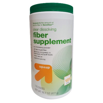 Clear Dissolving Fiber Supplement Powder - 16.7oz - up & up™