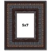PosterPalooza | Photo Size 3.5" Wide Ornate Brown Frame - UV Acrylic, Foam Board Backing, Hanging Hardware - 2 of 4