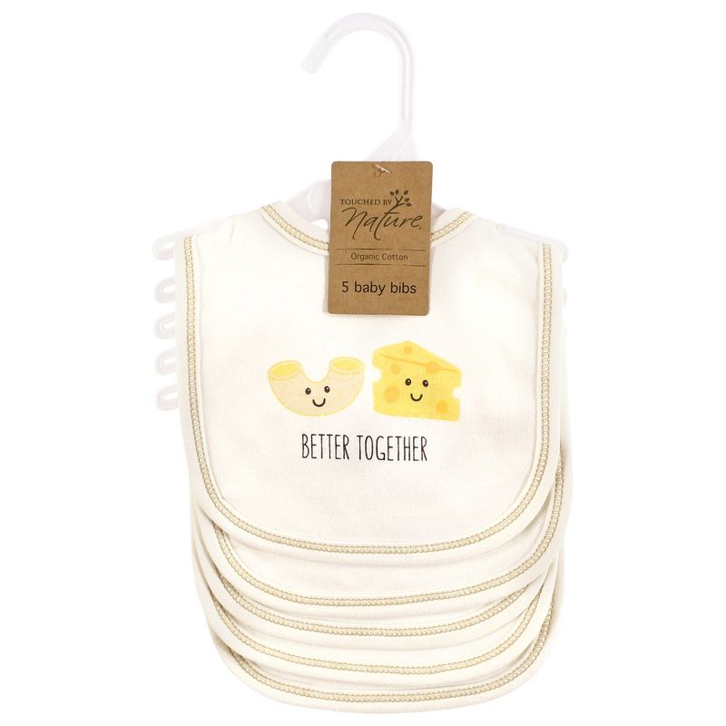 Touched by Nature Unisex Baby Organic Cotton Bibs, Better Together, One Size, 2 of 8
