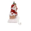 Christmas 5.75 In Santa W/ Gifts Stocking Holder Stocking Holder , Weighted Roof Top Chimney (1PC) - 2 of 3