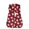 Hudson Baby Infant Girls Long-Sleeve Fleece Sleeping Bag, Burgundy Floral - 2 of 2