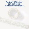 Avery Dispenser Pack Hole Reinforcements 1/4" Dia Clear 1000/Pack 05722 - 3 of 4