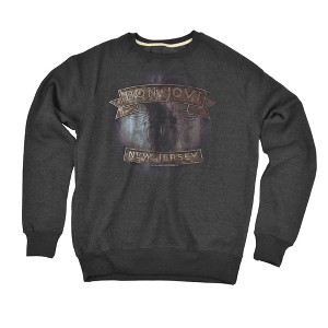 Bon Jovi New Jersey Slim Fit Crewneck Sweatshirt - 1 of 4