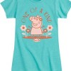 Girls' - Peppa Pig - One Of A Kind Flowers Fitted Short Sleeve Graphic T-Shirt - 2 of 4