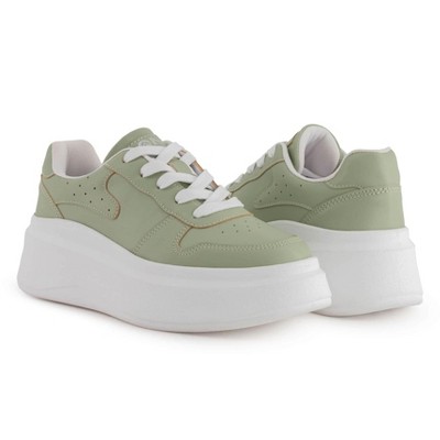 Женские кроссовки Andrea Women's Platform Urban Sneakers 69907-3907887 Green 9 — фото 3
