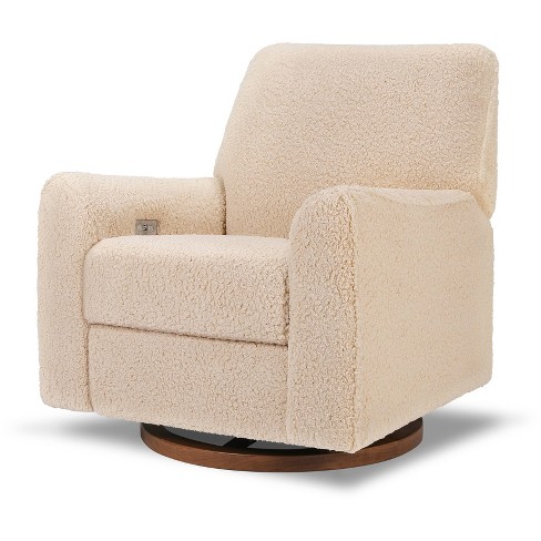 Nursery Works Sunday Power Recliner And Swivel Glider Dark Wood Base Target