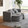 KTMBDW Folding Sofa Bed, Convertible Sleeper Chair with Pilow, 2 in 1 Sofa Portable Fold Chair Bed Comfy Floor Couch Lounge for Living Room - 3 of 4