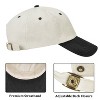 Tirrinia 100% Cotton Baseball Hat, Classic Adjustable Plain Hat, Polo Style Low Profile Dad's cap - 2 of 4