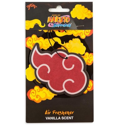 Just Funky Naruto Akatsuki Red Rain Cloud Hanging Car Air Freshener | Vanilla Scented