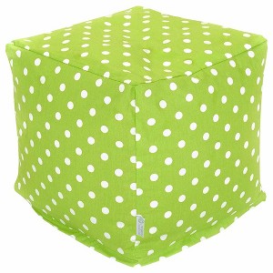 Majestic Home Goods,Cube Pouf Polka Dot (Large) - 1 of 4