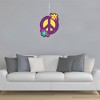 Big Dot of Happiness 60's Hippie - Hanging Porch 1960s Groovy Party Outdoor Decorations - Front Door Decor - 1 Piece Sign - 3 of 4