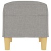 vidaXL Bench Light Gray 27.6 in.x13.8 in.x16.1 in. Fabric - 4 of 4