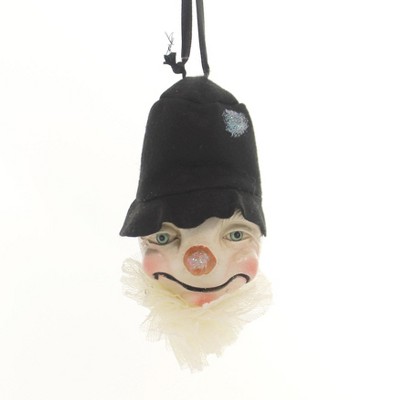 5.0 Inch Top Hat Snowman Head Ornament Tree Ornaments