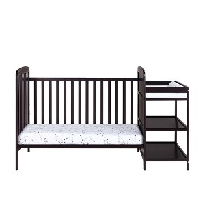 VYNXARIA 3-in-1 Convertible Crib and Changer Combo Espresso - 1 of 4