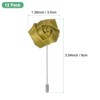 Unique Bargains Wedding Rose Men Suit Boutonnieres Lapel Pin 12 Pcs - 3 of 4