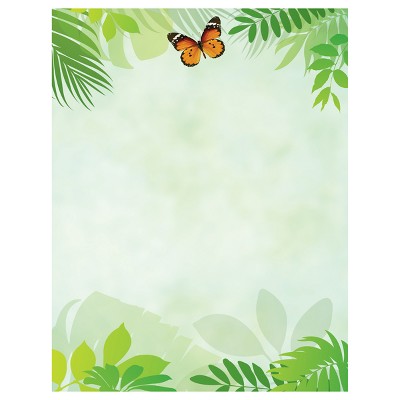 Flutter Butterfly Pattern Letterhead