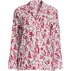 Lands' End Women's Long Sleeve Print Flannel Pajama Top - 3 of 4