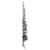 vidaXL Slim 6 ft Artificial Half Christmas Tree - Green and White with Flocked Snow, PVC Material - 4 of 4