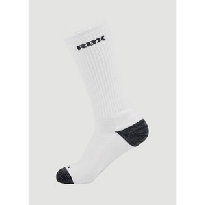 RBX Active Men's Crew Socks 6 Pack, Cotton Blend Moisture Wicking Athletic Crew Sock with Cushioned Footbed - 1 of 4