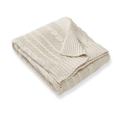 Burt's Bees Baby® Cable Knit Blanket - Oatmeal