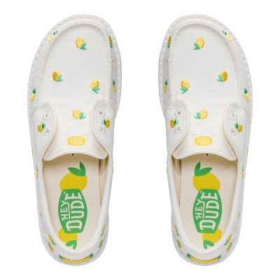 Обувь HEYDUDE Women Wendy Cru Embroidered , Egret/Multi, W7 — фото 2