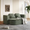 NicBex Corduroy Upholstered Floor Sofa Bed with Convertible Foldable Design,2-Seater Futon Couch Sleeper Sofa for Living Room,Bedroom - 2 of 4