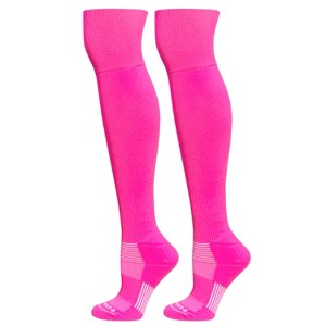MK Socks Extreme Over the Knee Sports Socks - Neon Pink - 1 of 2