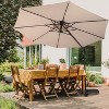 10ft Patio Umbrella with Tilt Crank Lift Waterproof Sun Shade for Deck, Pool, Garden - 3 of 4